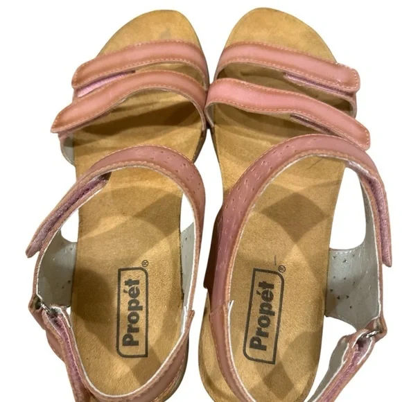 Propet Farrah Leather Sandal, Size 9 Adjustable Straps At Four Points - Picture 5 of 8